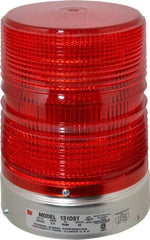 Federal Signal Corp - 120 VAC, 3R NEMA Rated, Strobe Tube, Red, Double Flash Strobe Light - 80 Flashes per min, 1/2 Inch Pipe, 5-11/16 Inch Diameter, 8-1/2 Inch High, IP45 Ingress Rating, Pipe Mount - Apex Tool & Supply