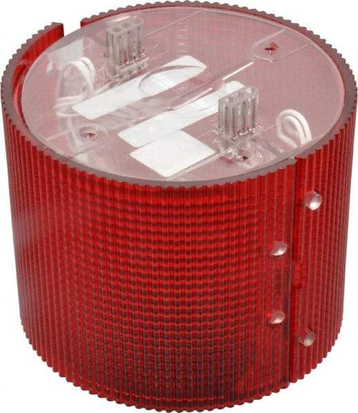 Federal Signal Corp - Incandescent Lamp, Red, Flashing and Steady, Stackable Tower Light Module - 24 VDC, 0.76 Amp, 1 NEMA Rated, Base Mount - Apex Tool & Supply