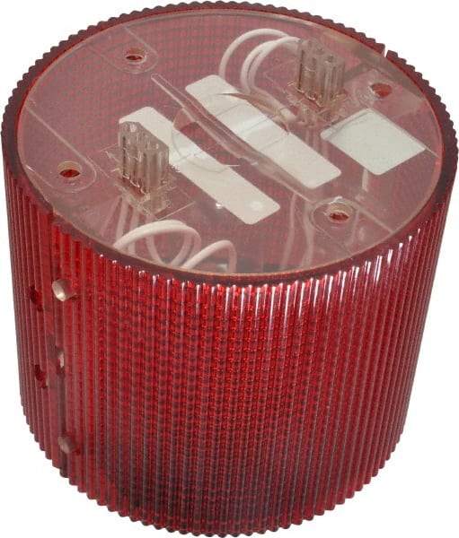 Federal Signal Corp - Incandescent Lamp, Red, Flashing and Steady, Stackable Tower Light Module - 120 VAC, 0.13 Amp, 1 NEMA Rated, Base Mount - Apex Tool & Supply