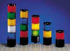Federal Signal Corp - Incandescent Lamp, Blue, Flashing and Steady, Stackable Tower Light Module - 24 VDC, 0.76 Amp, 1 NEMA Rated, Base Mount - Apex Tool & Supply