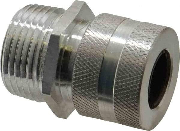 Hubbell Wiring Device-Kellems - 12.7 to 15.9mm Capacity, Liquidtight, Straight Strain Relief Cord Grip - 3/4 NPT Thread, Aluminum - Apex Tool & Supply