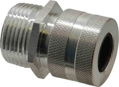 Hubbell Wiring Device-Kellems - 12.7 to 15.9mm Capacity, Liquidtight, Straight Strain Relief Cord Grip - 3/4 NPT Thread, Aluminum - Apex Tool & Supply