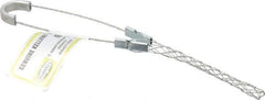 Hubbell Wiring Device-Kellems - 0.24 to 0.32 Inch Cable Diameter, Galvanized Steel, Single Loop Support Grip - 6-1/2 Inch Long, 350 Lb. Breaking Strength, 3-1/2 Inch Mesh Length - Apex Tool & Supply