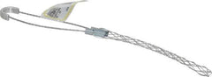 Hubbell Wiring Device-Kellems - 0.32 to 0.43 Inch Cable Diameter, Galvanized Steel, Single Loop Support Grip - 8 Inch Long, 450 Lb. Breaking Strength, 4 Inch Mesh Length - Apex Tool & Supply