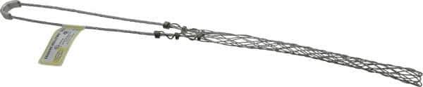 Hubbell Wiring Device-Kellems - 0.85 to 1 Inch Cable Diameter, Galvanized Steel, Single Loop Support Grip - 16 Inch Long, 1,400 Lb. Breaking Strength, 8 Inch Mesh Length - Apex Tool & Supply