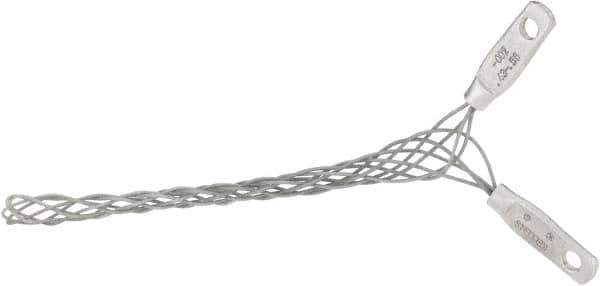 Hubbell Wiring Device-Kellems - 10.9 to 14.2mm Capacity, General, Straight Strain Relief Cord Grip - 4-3/4" Long, Galvanized Steel - Apex Tool & Supply