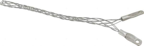 Hubbell Wiring Device-Kellems - 14.2 to 18.5mm Capacity, General, Straight Strain Relief Cord Grip - 6" Long, Galvanized Steel - Apex Tool & Supply