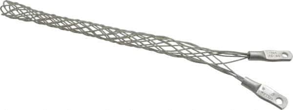 Hubbell Wiring Device-Kellems - 18.5 to 21.6mm Capacity, General, Straight Strain Relief Cord Grip - 6-1/2" Long, Galvanized Steel - Apex Tool & Supply