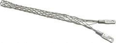 Hubbell Wiring Device-Kellems - 18.5 to 21.6mm Capacity, General, Straight Strain Relief Cord Grip - 6-1/2" Long, Galvanized Steel - Apex Tool & Supply