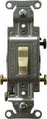Hubbell Wiring Device-Kellems - 3 Pole, 120 to 277 VAC, 20 Amp, Commercial Grade, Toggle, Wall and Dimmer Light Switch - 4-1/16 Inch High - Apex Tool & Supply