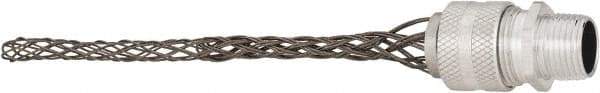 Hubbell Wiring Device-Kellems - 9.7 to 12.7mm Capacity, Liquidtight, Straight Strain Relief Cord Grip - 1/2 NPT Thread, 5.735" Long, Aluminum - Apex Tool & Supply