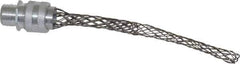 Hubbell Wiring Device-Kellems - 12.7 to 16mm Capacity, Liquidtight, Straight Strain Relief Cord Grip - 1/2 NPT Thread, 6" Long, Aluminum - Apex Tool & Supply
