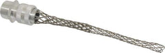 Hubbell Wiring Device-Kellems - 12.7 to 16mm Capacity, Liquidtight, Straight Strain Relief Cord Grip - 3/4 NPT Thread, 6" Long, Aluminum - Apex Tool & Supply
