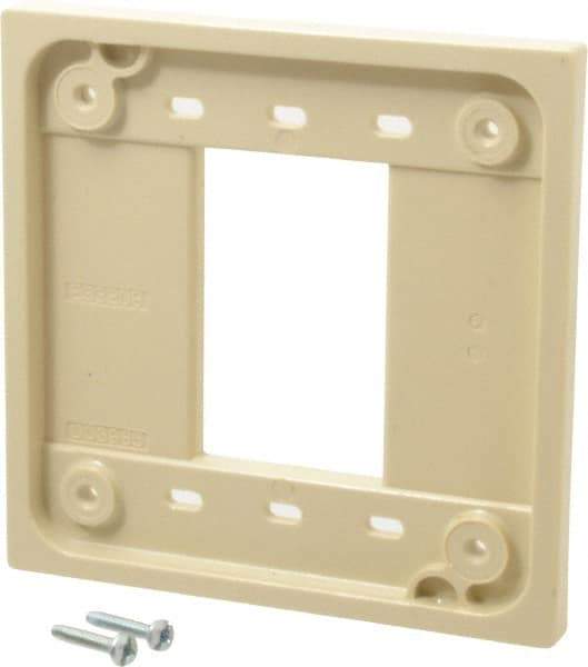 Hubbell Wiring Device-Kellems - Ivory Adapter Plate - For Use With 1-and 2-Gang Device Boxes - Apex Tool & Supply