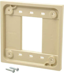 Hubbell Wiring Device-Kellems - Ivory Adapter Plate - For Use With 1-and 2-Gang Device Boxes - Apex Tool & Supply