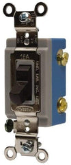 Hubbell Wiring Device-Kellems - 3 Pole, 120 to 277 VAC, 20 Amp, Industrial Grade, Toggle, Wall and Dimmer Light Switch - 1-1/4 Inch Wide x 3.28 Inch High - Apex Tool & Supply