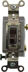 Hubbell Wiring Device-Kellems - 1 Pole, 120 to 277 VAC, 15 Amp, Industrial Grade Toggle, Wall and Dimmer Light Switch - 1-5/16 Inch Wide x 4-1/16 Inch High - Apex Tool & Supply