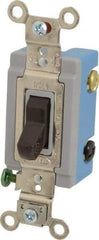 Hubbell Wiring Device-Kellems - 3 Pole, 120 to 277 VAC, 15 Amp, Industrial Toggle, Wall and Dimmer Light Switch - 1-5/16 Inch Wide x 4-1/16 Inch High - Apex Tool & Supply