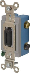 Hubbell Wiring Device-Kellems - 3 Pole, 120 to 277 VAC, 15 Amp, Industrial Grade, Key Lock, Wall and Dimmer Light Switch - 1-5/16 Inch Wide x 4-1/16 Inch High - Apex Tool & Supply