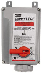 Hubbell Wiring Device-Kellems - 3 Phase, 480 VAC, 30 Amp, 15 hp, 4 Pin Configuration, Interlock Receptacle - 3 Poles, Watertight, IEC 60309, Red - Apex Tool & Supply