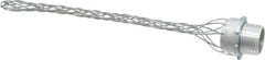 Hubbell Wiring Device-Kellems - 10.9 to 13.7mm Capacity, Dust-tight, Straight Strain Relief Cord Grip - 1/2 NPT Thread, 4-3/4" Long, Aluminum - Apex Tool & Supply