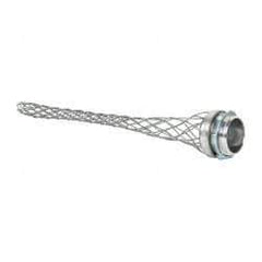 Hubbell Wiring Device-Kellems - 2.46 to 31.75mm Capacity, Dust-tight, Straight Strain Relief Cord Grip - 1-1/4 NPT Thread, 9" Long, Aluminum - Apex Tool & Supply