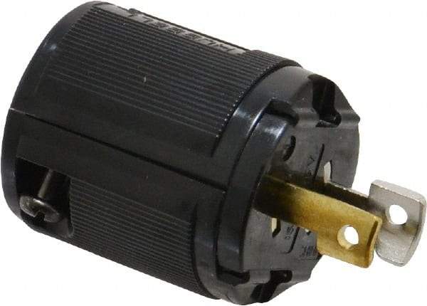 Hubbell Wiring Device-Kellems - 125 VAC, 15 Amp, ML-1P Configuration, Industrial Grade, Ungrounded Plug - 1 Phase, 2 Poles, IP20, 0.22 to 0.385 Inch Cord Diameter - Apex Tool & Supply
