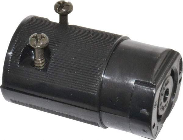 Hubbell Wiring Device-Kellems - 125/250 VAC, 15 Amp, ML-3R Configuration, Industrial Grade, Ungrounded Connector - 1 Phase, 3 Poles, IP20, 0.3 to 0.43 Inch Cord Diameter - Apex Tool & Supply