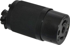 Hubbell Wiring Device-Kellems - 125 VAC, 15 Amp, ML-2R Configuration, Industrial Grade, Self Grounding Connector - 1 Phase, 2 Poles, IP20, 0.281 to 0.421 Inch Cord Diameter - Apex Tool & Supply