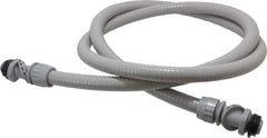 Hubbell Wiring Device-Kellems - 1/2" Trade Size, 6' Long, Flexible Liquidtight Conduit - PVC, 21.8mm ID, Gray - Apex Tool & Supply