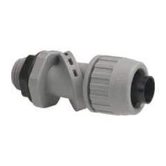 Hubbell Wiring Device-Kellems - 1/2" Trade, Thermoplastic Push In Flexible Liquidtight Conduit Connector - Noninsulated - Apex Tool & Supply