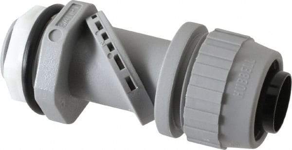 Hubbell Wiring Device-Kellems - 3/4" Trade, Thermoplastic Push In Straight Liquidtight Conduit Connector - Noninsulated - Apex Tool & Supply