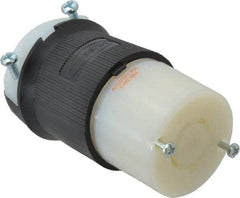 Hubbell Wiring Device-Kellems - 125/250 VAC, 20 Amp, L14-20R Configuration, Industrial Grade, Self Grounding Connector - 1 Phase, 3 Poles, IP20, 0.35 to 1.15 Inch Cord Diameter - Apex Tool & Supply