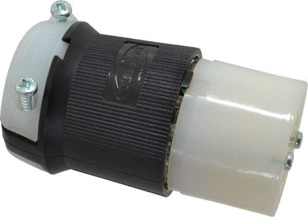 Hubbell Wiring Device-Kellems - 480 VAC, 20 Amp, L16-20R Configuration, Industrial Grade, Self Grounding Connector - 3 Phase, 3 Poles, IP20, 0.35 to 1.15 Inch Cord Diameter - Apex Tool & Supply