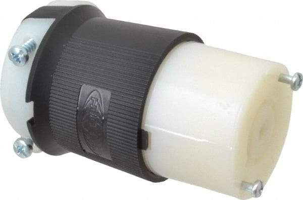 Hubbell Wiring Device-Kellems - 120/208 VAC, 20 Amp, L21-20R Configuration, Industrial Grade, Self Grounding Connector - 3 Phase, 4 Poles, IP20, 0.35 to 1.15 Inch Cord Diameter - Apex Tool & Supply