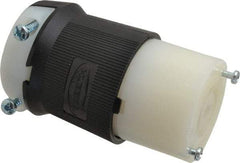 Hubbell Wiring Device-Kellems - 277/480 VAC, 20 Amp, L22-20R Configuration, Industrial Grade, Self Grounding Connector - 3 Phase, 4 Poles, IP20, 0.35 to 1.15 Inch Cord Diameter - Apex Tool & Supply