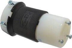 Hubbell Wiring Device-Kellems - 250 VAC, 30 Amp, L6-30R Configuration, Industrial Grade, Self Grounding Connector - 1 Phase, 2 Poles, IP20, 0.36 to 0.93 Inch Cord Diameter - Apex Tool & Supply