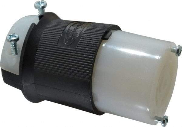 Hubbell Wiring Device-Kellems - 125/250 VAC, 30 Amp, L14-30R Configuration, Industrial Grade, Self Grounding Connector - 1 Phase, 3 Poles, IP20, 0.35 to 1.15 Inch Cord Diameter - Apex Tool & Supply