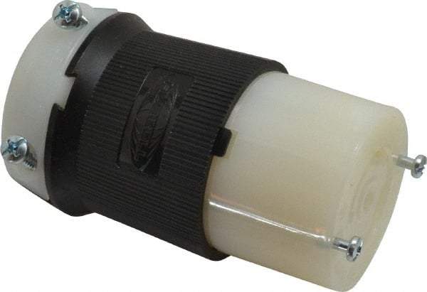 Hubbell Wiring Device-Kellems - 120/208 VAC, 30 Amp, L21-30R Configuration, Industrial Grade, Self Grounding Connector - 3 Phase, 4 Poles, IP20, 0.35 to 1.15 Inch Cord Diameter - Apex Tool & Supply