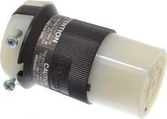 Hubbell Wiring Device-Kellems - 125/250 VAC, 20 Amp, NonNEMA Configuration, Industrial Grade, Ungrounded Connector - 1 Phase, 3 Poles, IP20, 0.325 to 0.93 Inch Cord Diameter - Apex Tool & Supply