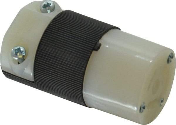 Hubbell Wiring Device-Kellems - 250 VAC, 15 Amp, L6-15R Configuration, Industrial Grade, Self Grounding Connector - 1 Phase, 2 Poles, IP20, 0.23 to 0.72 Inch Cord Diameter - Apex Tool & Supply