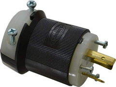 Hubbell Wiring Device-Kellems - 480 VAC, 20 Amp, L8-20P Configuration, Industrial Grade, Self Grounding Plug - 1 Phase, 2 Poles, IP20, 0.36 to 0.93 Inch Cord Diameter - Apex Tool & Supply
