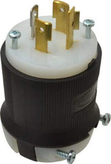 Hubbell Wiring Device-Kellems - 125/250 VAC, 20 Amp, L14-20P Configuration, Industrial Grade, Self Grounding Plug - 1 Phase, 3 Poles, IP20, 0.35 to 1.15 Inch Cord Diameter - Apex Tool & Supply