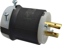 Hubbell Wiring Device-Kellems - 250 VAC, 20 Amp, L15-20P Configuration, Industrial Grade, Self Grounding Plug - 3 Phase, 3 Poles, IP20, 0.35 to 1.15 Inch Cord Diameter - Apex Tool & Supply