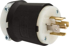 Hubbell Wiring Device-Kellems - 120/208 VAC, 20 Amp, L21-20P Configuration, Industrial Grade, Self Grounding Plug - 3 Phase, 4 Poles, IP20, 0.35 to 1.15 Inch Cord Diameter - Apex Tool & Supply