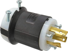 Hubbell Wiring Device-Kellems - 250 VAC, 30 Amp, L6-30P Configuration, Industrial Grade, Self Grounding Plug - 1 Phase, 2 Poles, IP20, 0.36 to 0.93 Inch Cord Diameter - Apex Tool & Supply
