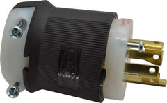 Hubbell Wiring Device-Kellems - 480 VAC, 30 Amp, L16-30P Configuration, Industrial Grade, Self Grounding Plug - 3 Phase, 3 Poles, IP20, 0.35 to 1.15 Inch Cord Diameter - Apex Tool & Supply