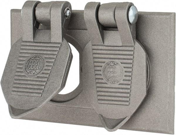 Hubbell Wiring Device-Kellems - Electrical Outlet Box Aluminum Weatherproof Cover - Apex Tool & Supply