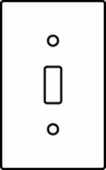 Hubbell Wiring Device-Kellems - 1 Gang, 4-1/2 Inch Long x 2.78 Inch Wide, Standard Switch Plate - Toggle Switch, Brass, Brass - Apex Tool & Supply