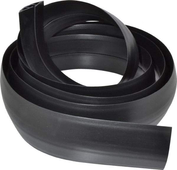Hubbell Wiring Device-Kellems - 1 Channel, 10 Ft Long, 7.9mm Max Compatible Cable Diam, Black PVC On Floor Cable Cover - 2-3/4" Overall Width x 13.5mm Overall Height, 15.2mm Channel Width x 7.9mm Channel Height - Apex Tool & Supply